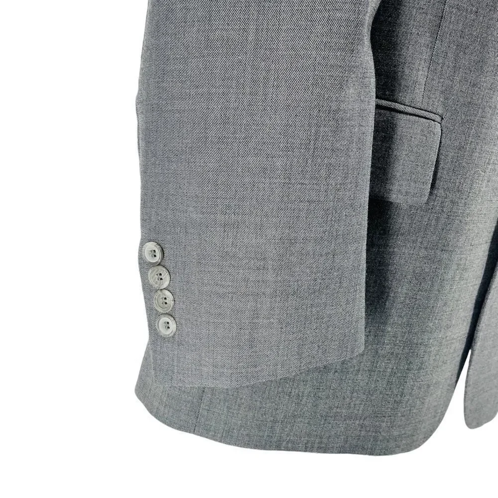 John Weitz Wool Sports Coat Three Button No Vent Full Lining 44L - Picture 5 of 11